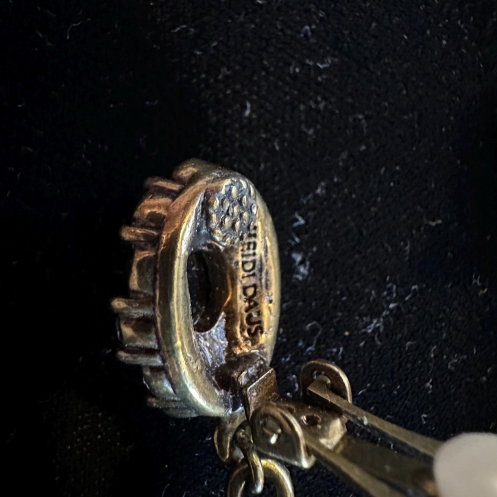 Heidi Daus Gold Filigree Drop Earrings - Picture 4 of 4
